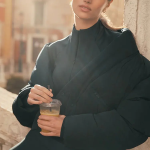 Vestes matelassées personnalisées pour hommes, fermeture éclair sur le devant, col montant, coupe régulière, toile imperméable, séchage rapide - Product Image 6