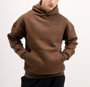 Sweat à capuche vintage pour homme en coton épais 100 % brodé et sérigraphié avec poche et design respirant – Collection Hiver - Product Image 1