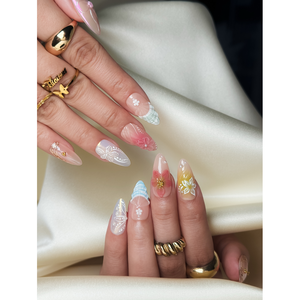 Coral Breeze - Uñas Postizas con Elegante Diseño Coral para Realzar las Uñas - Product Image 4