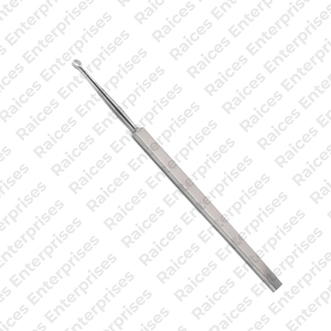 Curetas oftálmicas romas curvas de acero inoxidable de alta calidad, curetas oftálmicas de instrumento médico ENT Manual profesional - Product Image 1