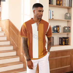 2024 Modern Men's Polo Shirt: Contemporary Design for Any <b>Wardrobe</b> Breathable Polo Shirt - Product Image 1