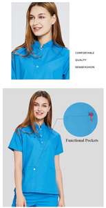 Nuevo diseño Hospital Scrubs Uso médico Scrub Uniforme de enfermería Unisex Uniforme de hospital médico de alta calidad - Product Image 5