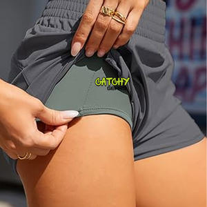 กางเกงขาสั้นเล่นกีฬาสำหรับผู้หญิงกางเกงขาสั้นเล่นกีฬากางเกงขาสั้นผ้าโพลีเอสเตอร์แบบสั่งทำ - Product Image 4