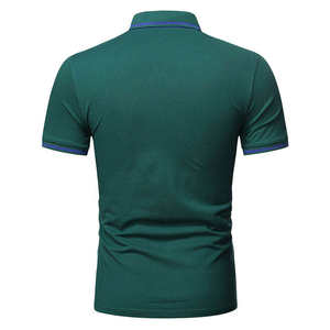 Polo homme 2026 de haute qualité, coupe ajustée, en coton, à manches courtes, décontracté et respirant, avec contraste de couleurs, pour le golf - Product Image 3