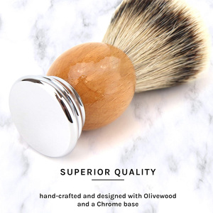 แปรงโกนหนวดสำหรับร้านตัดผมพร้อมด้ามจับนุ่มสบายและโฟมสร้างโลโก้ได้ตามต้องการ - Product Image 5