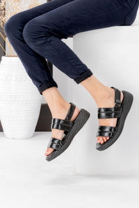 <b>Womens</b> Medicated Comfort <b>Sandals</b> with <b>Orthopedic</b> Arch Support | Sheep Leather | Anti Slip Design - Product Image 5