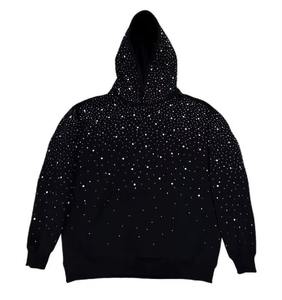Sweat à capuche surdimensionné en strass de qualité supérieure, tissu de qualité supérieure, 100% coton molletonné, 450 GSM, sweat à capuche à enfiler, dernier design 2025 - Product Image 2