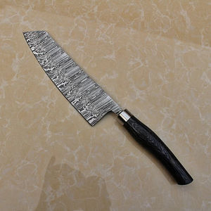 Cuchillo de Chef de acero de Damasco japonés hecho a mano al mejor precio, mango de madera, Apto para lavavajillas, agarre ajustable, hoja afilada, cantidad a granel - Product Image 4