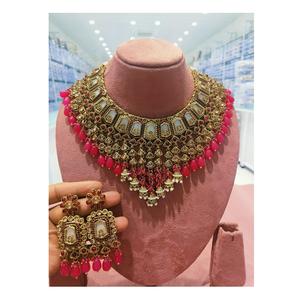 Export Quality Designer <b>Pakistani</b> Necklace Set with Earrings Perfect for Ethnic & Cultural Occasions from India - Product Image 1
