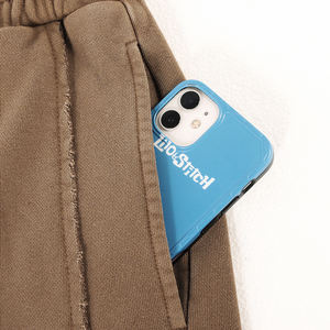 2025 unisexe pantalons de course en gros 100% coton survêtement pantalon de survêtement avec taille élastique décontracté taille moyenne jambe large pour hommes - Product Image 6