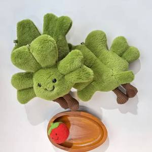 For JELLYCAT Creative Cartoon Cute Keychain Pendant Clover Plush Doll Ornaments Unique Gift <b>Stuffed</b> Animal <b>Toy</b> New Product - Product Image 2