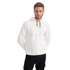 Sweat-shirt à capuche en molleton thermique 100% coton personnalisable pour homme avec logo imprimé - Product Image 1