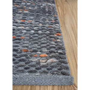 Tapis en laine tissée plate Abrash gris et noir Sdwc-18, motif abstrait rayé, rectangulaire, pour salon, idéal pour adolescents et usage domestique - Product Image 4