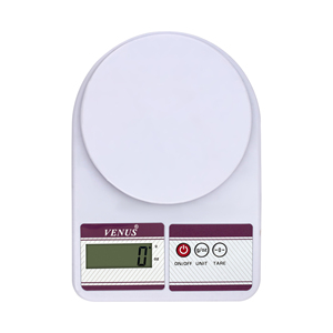 Balance de cuisine numérique, poids alimentaire en grammes, 5 kg, portable, alimentée par batterie, plastique, arrêt automatique, plateforme antidérapante - Product Image 1