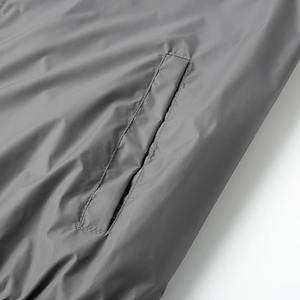 Nouvelle veste coupe-vent en toile pour homme, bouton en corne, veste bomber classique, col montant, logo sur le devant, streetwear - Product Image 5