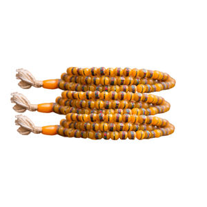 สวดมนต์ชาวพุทธธรรมชาติ Tulsi rudraksh ลูกปัด gamestone Jaap Mala แกะสลักเป็นมิตรกับสิ่งแวดล้อม - Product Image 1