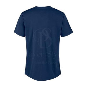 Best-seller T-shirt décontracté d'entraînement de fitness pour homme 100% polyester col rond séchage rapide manches courtes haut tricoté - Product Image 5
