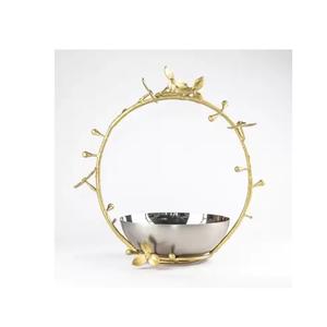 Chocolate Stand Silverware Table Top <b>Dessert</b> <b>Bowl</b> Made of Metal Round Chocolate Dates Serving <b>Bowl</b> in Competitive Price - Product Image 1