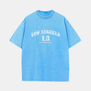 เสื้อยืดคอกลมทรงหลวมสไตล์วินเทจซักแบบวินเทจเสื้อยืดอินเทรนด์สำหรับผู้ชายผู้หญิง - Product Image 2