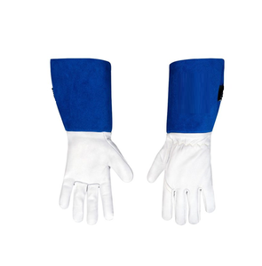 Guantes de soldadura de cuero de vaca TIG Split guantes de soldadura TIG DE SEGURIDAD Industrial calidad resistente al calor largo - Product Image 2