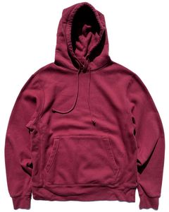 Sudadera con Capucha Unisex Color Granate, Felpa Gruesa, Estilo Holgado, Ropa Urbana, con Bolsillo Tipo Canguro, Diseño Personalizado OEM - Product Image 1