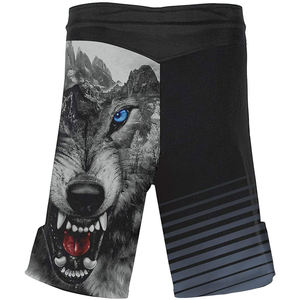 Pantalones Cortos y Mallas de Compresión Rojos Hechos a Medida para MMA y Vale Tudo con Diseño de Logotipo Frontal para Ropa de Artes Marciales - Product Image 4
