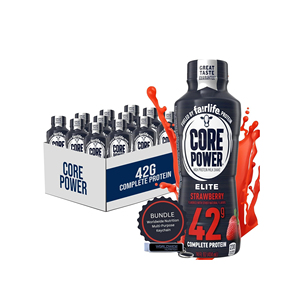 Core fairlife milkshake haute protéine chocolat vanille fraise sans lactose boisson de récupération post-entraînement - Product Image 3