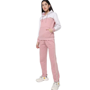 Chándal de lana de invierno para entrenamiento, ropa de entrenamiento para correr, ropa deportiva para mujer, Sudadera con capucha y pantalones para correr, chándal - Product Image 2