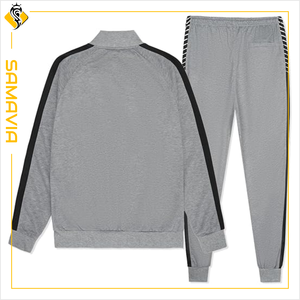 ชุดวอร์มสีทึบสำหรับฤดูหนาวชุดออกกำลังกายเล่นกีฬาสองชิ้นชุดวิ่งออกกำลังกายกางเกงใส่ได้ทั้งผู้ชายและผู้หญิงโลโก้ได้ตามต้องการ - Product Image 5