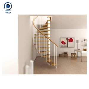 Escalera <span class=keywords><strong>de</strong></span> Caracol <span class=keywords><strong>de</strong></span> varios colores <span class=keywords><strong>de</strong></span> estilo industrial avanzado con marco <span class=keywords><strong>de</strong></span> acero y peldaños <span class=keywords><strong>de</strong></span> madera para conversión <span class=keywords><strong>de</strong></span> loft - Product Image 2