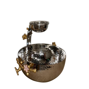 โต๊ะรับประทานอาหารตกแต่งกลางโต๊ะชามเสิร์ฟผลไม้ดีไซน์แบบทุบออกแบบได้ตามต้องการทรง - Product Image 1