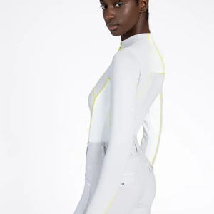 Chemise d'équitation athlétique pour femmes, légère, respirante, anti-humidité, tissu extensible, haut d'équitation, confort estival - Product Image 2