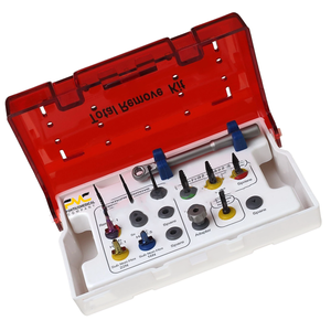 Kit complet d'extraction SOS pour vis cassées, instrument chirurgical pour les procédures de récupération d'implants dentaires - Product Image 2