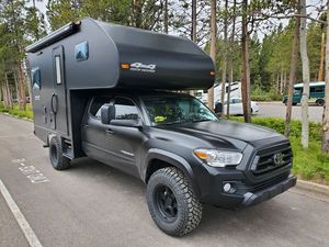 Camper 4x4 à glissière pour pick-up avec toit pliable, remorque légère tout-terrain, tente de toit avec auvent pour le camping et les voyages en plein air - Product Image 3