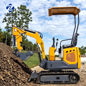 Mini Escavatore LEUZM DY10 1.2 Ton con Braccio Estensibile a Rotazione Laterale, Cingoli e Motore Diesel, con Accessori per Mini Escavatore - Product Image 2