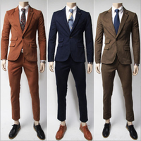 Setelan Jas Bisnis Pria Klasik Slim Fit untuk Pengantin Pria, Berlipit, Bernapas, Anti-statis, Anti-susut, Grosir, Dapat Disesuaikan