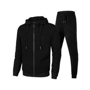 Traje de jogging de invierno para hombre con logotipo personalizado para estampado de hojaldre Sun Faded Acid Wash Sudadera con capucha Pantalones de chándal 2 piezas - Product Image 3