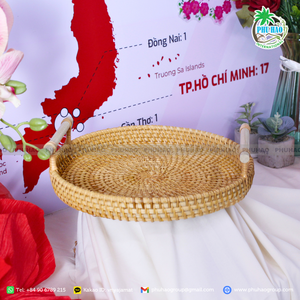 PRODUIT TOP Des plateaux en rotin magnifiquement conçus pour chaque pièce: un attrait fonctionnel et esthétique Exportation du Vietnam - Product Image 3