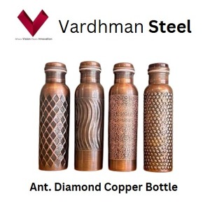 330 GM hormiga. Botella de cobre diamante 1 L Donde la elegancia se encuentra con la hidratación en la forma más refinada, Ant. Frasco de cobre diamante - Product Image 5