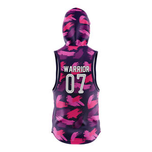 เสื้อเจอร์ซีย์ผ้าซับเหงื่อผ้าเจอร์100% โพลีเอสเตอร์ลายธงอเมริกัน7on7 7v7การรับรู้ถึงมะเร็งแบบกำหนดเอง - Product Image 5