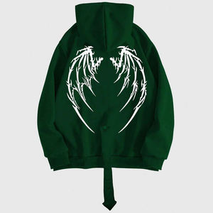 เสื้อสเวตเตอร์มีซิปรูดสำหรับผู้ชาย, เสื้อฮู้ดแขนยาวผ้าฝ้าย100% ปกติมีตัวอักษรทำงานตามสั่ง - Product Image 2