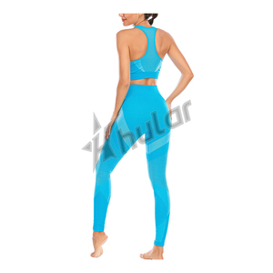 2025 Ensembles pour femmes avec logo personnalisé Ensemble de vêtements de détente en deux pièces pour femmes Leggings côtelés en coton et ensembles de vêtements de détente Crop Top - Product Image 2