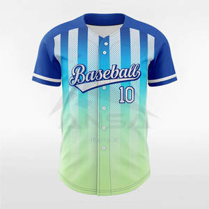 Maillot de baseball respirant pour hommes, imprimé numérique tendance, manches courtes, vêtement de sport léger pour les équipes - Product Image 1