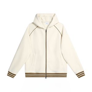 Sudadera con capucha y cremallera de algodón 100% para hombre, sudadera XL de ajuste cómodo, Jersey informal, chaqueta con forro polar, sudaderas con capucha de estilo sólido - Product Image 5