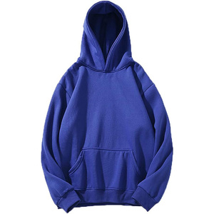 Haut élégant à la mode Design personnalisé classique confortable pull léger Streetwear couleur unie surdimensionné Hoodi homme - Product Image 5