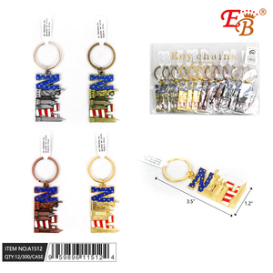 Llavero de Nueva York 3,5 \ "25DZ/CS Llaveros y mosquetones promocionales Premium - Product Image 1