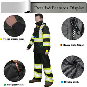 Venta al por mayor personalizar Hi Vis hombres chaqueta suave Shell resistente al agua ropa de trabajo chaqueta de seguridad ropa de trabajo chaqueta - Product Image 5