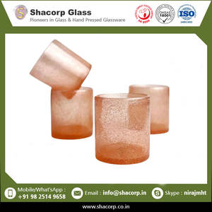 Mejor Venta de vidrio soplado a mano de color de vidrio de burbujas de color sólido para velas y beber - Product Image 2