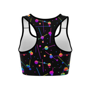 Sujetador deportivo ligero para mujer, diseño personalizado OEM, tela transpirable, ajuste elástico para Yoga y gimnasio, uso de etiqueta privada - Product Image 3