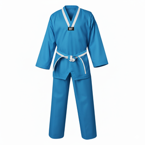 Uniformes de Taekwondo Dobok de Poliéster Transpirable de la Mejor Calidad, Uniformes Wtf para Niños, Trajes de Entrenamiento Personalizados de Alta Calidad al por Mayor - Product Image 6